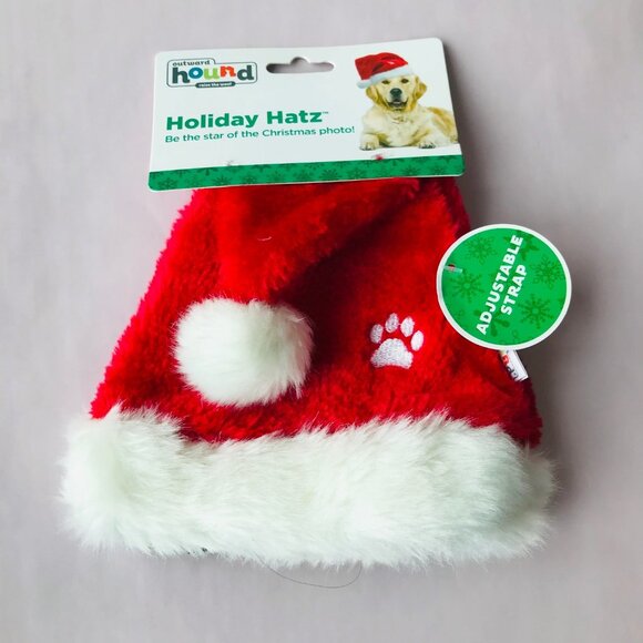 Outward hound Holiday Hatz Christmas Red /White Size : M - Picture 1 of 3